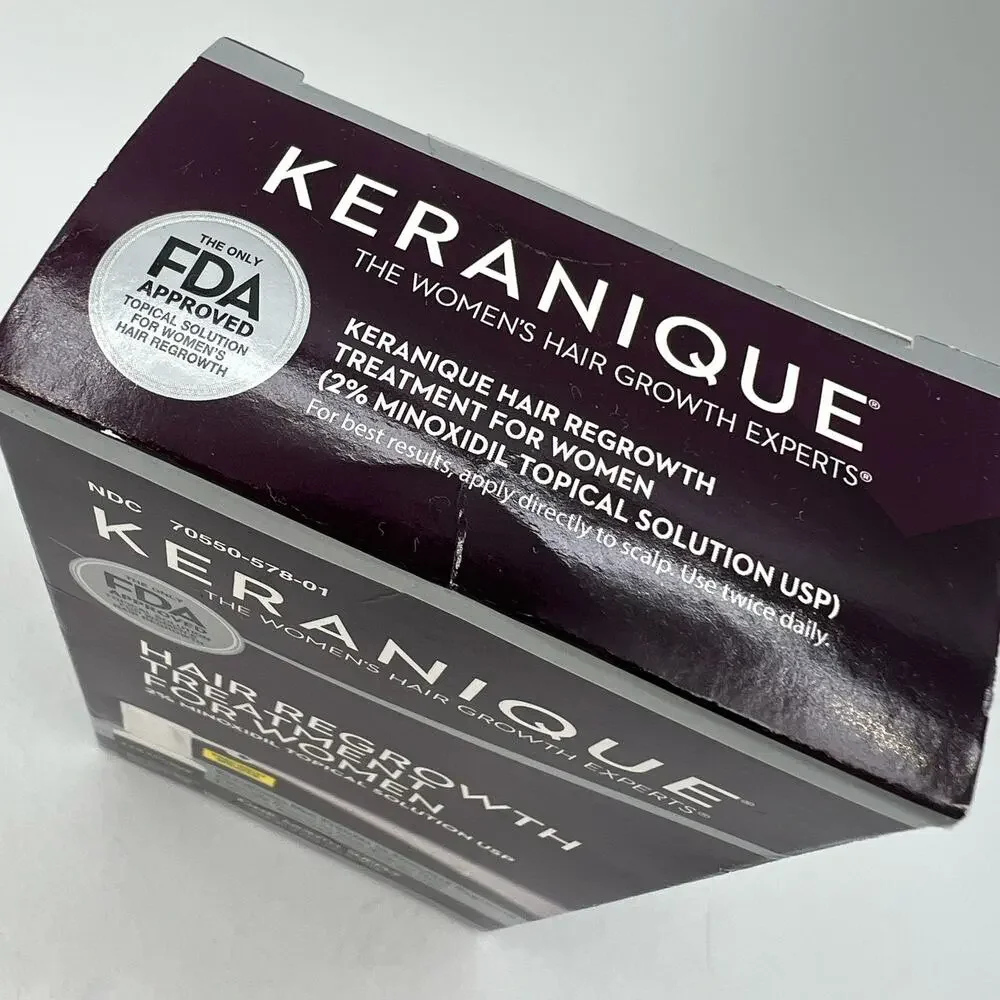 NEW Keranique Hair Regrowth Treatment 2% Minoxidil One Month Supply EXP 3/2024